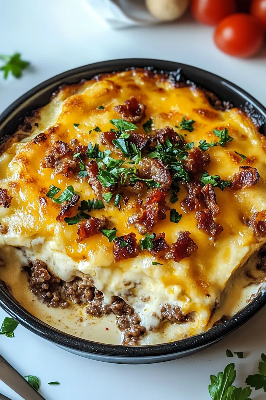 Bacon Cheeseburger Casserole – OatsRecipes