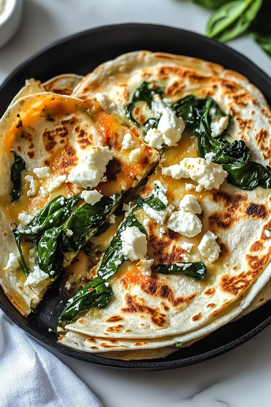 Spinach and Feta Quesadillas – OatsRecipes