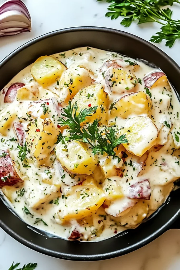 Creamy Red Potato Salad with Herbs – OatsRecipes