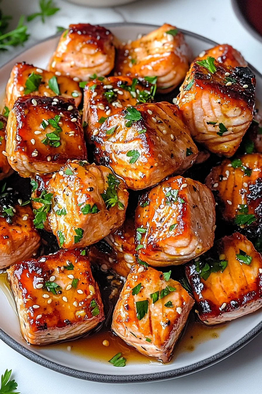 Crispy Honey Garlic Salmon Bites – OatsRecipes