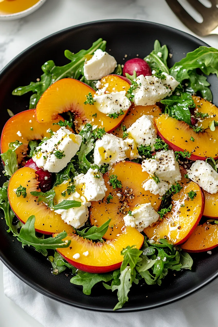 Simple Peach Feta Salad – OatsRecipes