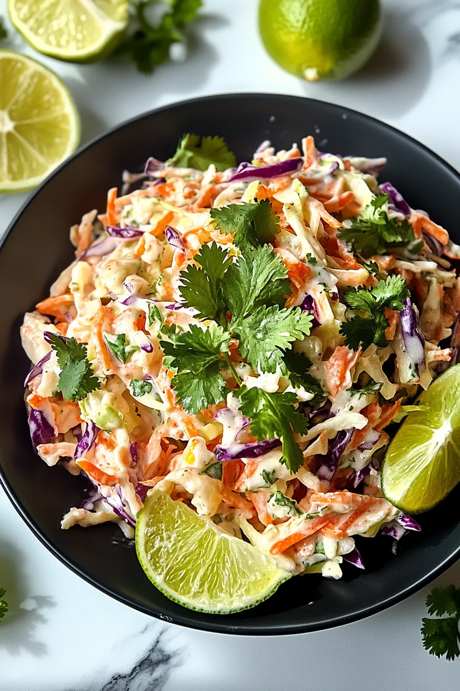 Crunchy Mexican Coleslaw with Lime Juice and Cilantro – OatsRecipes