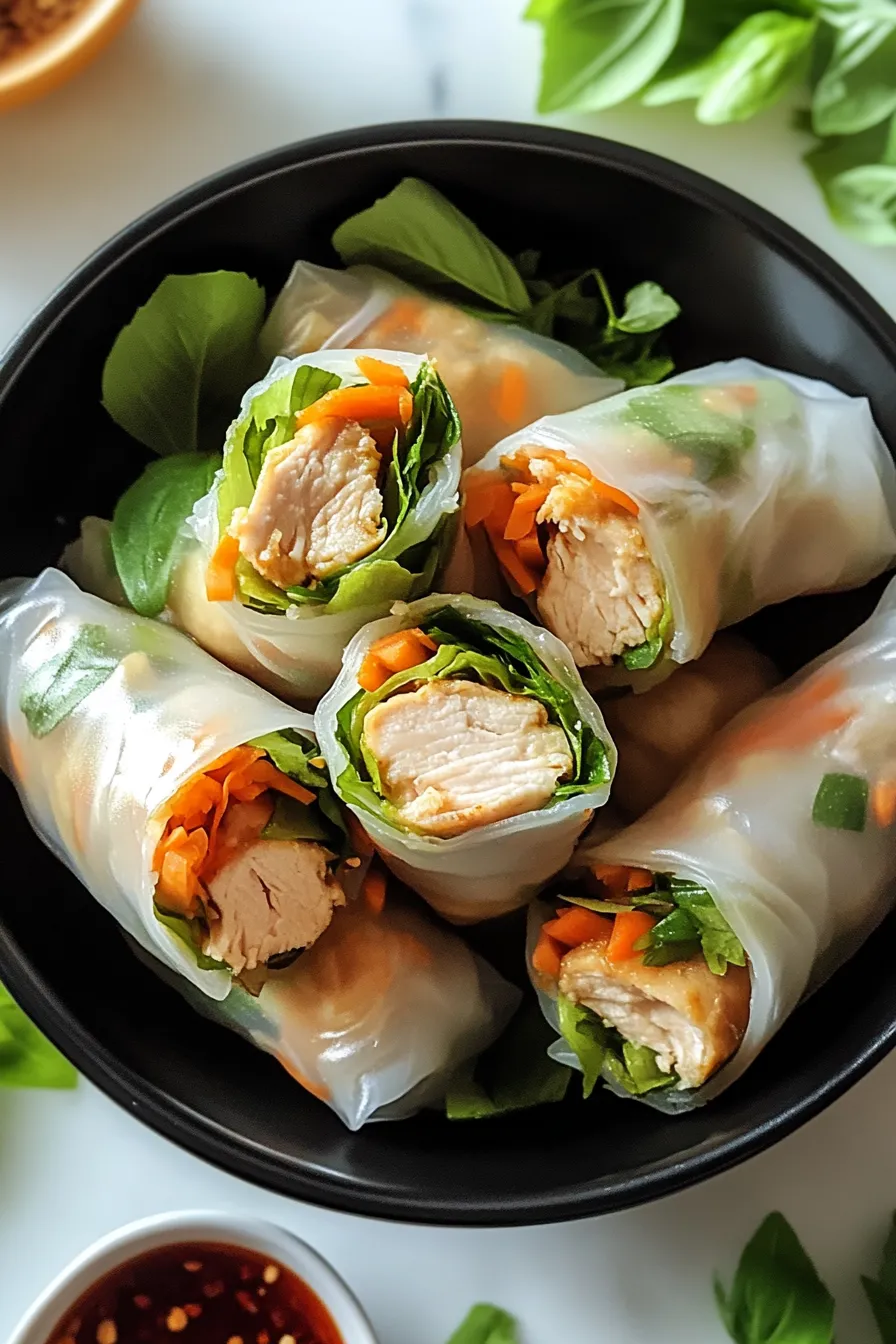 Chicken Spring Rolls – OatsRecipes