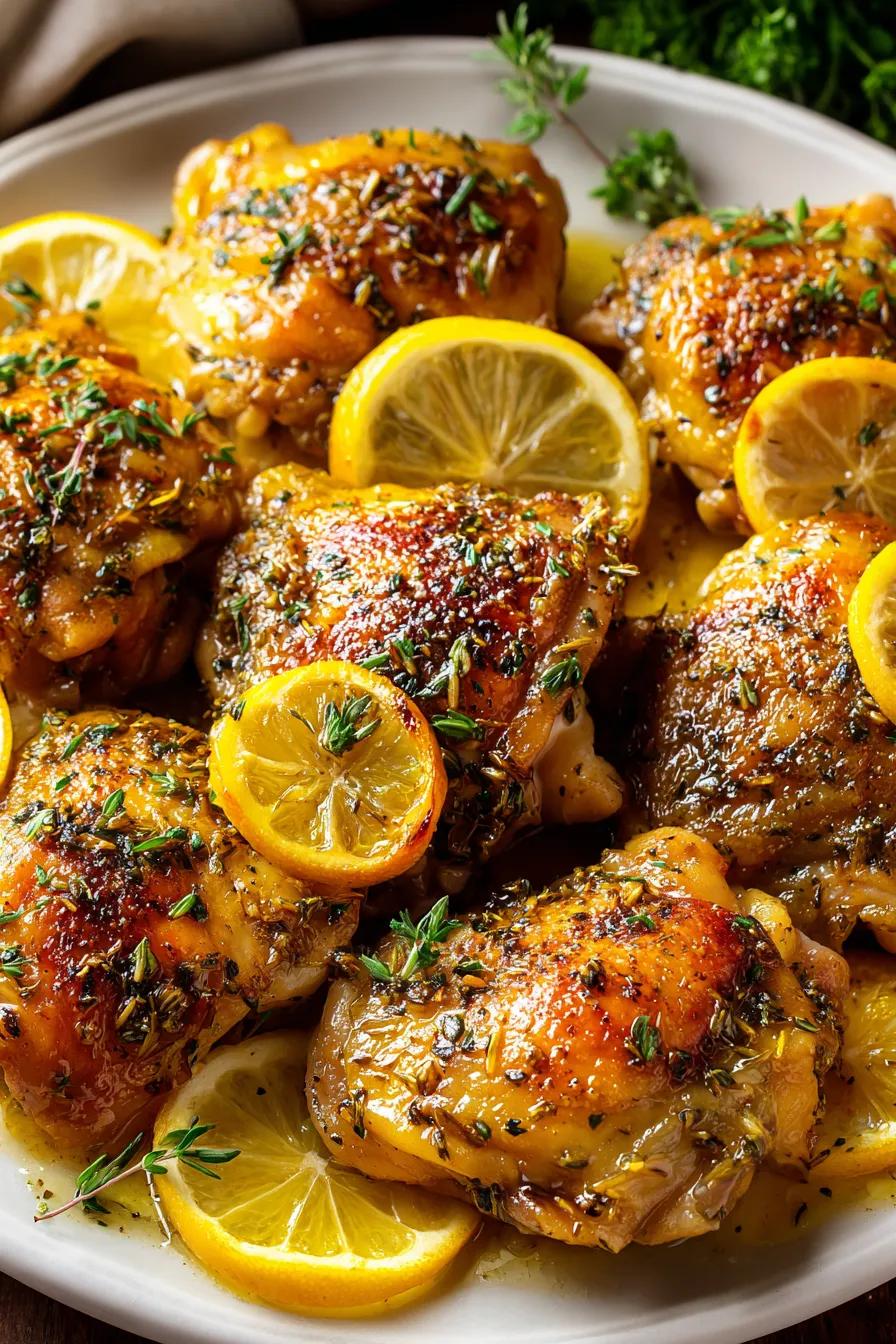 Garlic Lemon Chicken Thighs – OatsRecipes