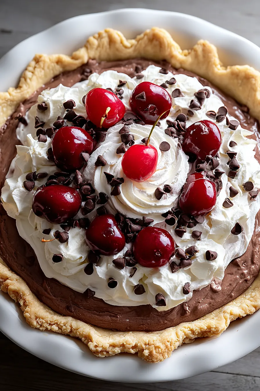 Chocolate Cherry Cream Pie – OatsRecipes