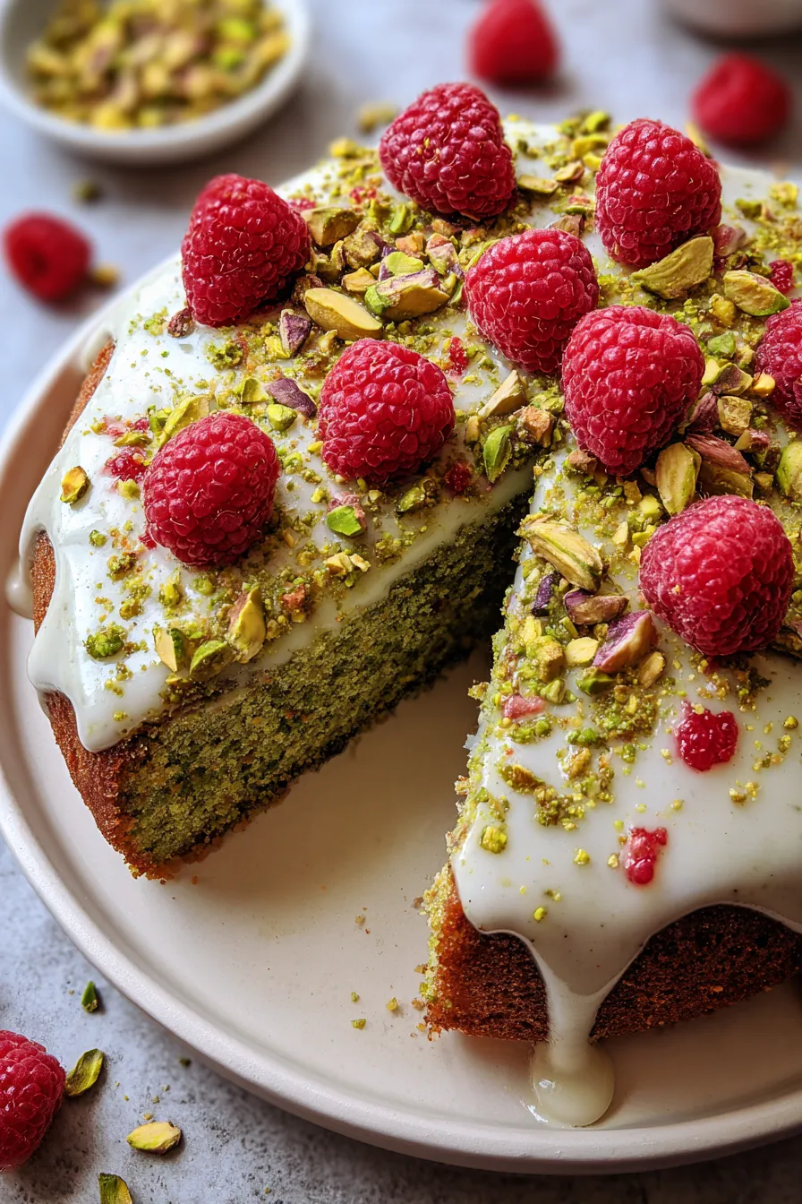 Pistachio Raspberry Cake – OatsRecipes