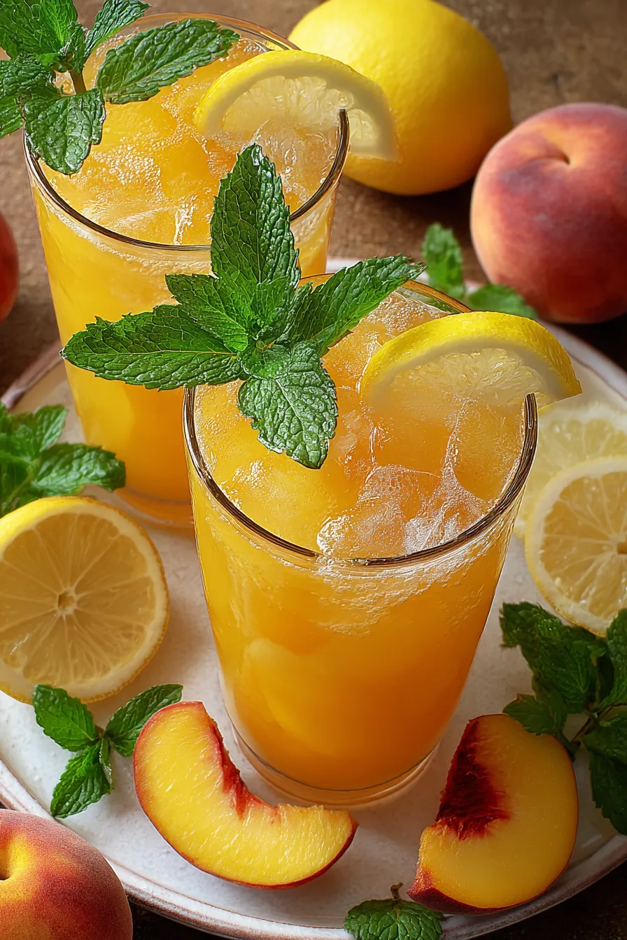 Refreshing Sweet Peach Lemonade – OatsRecipes