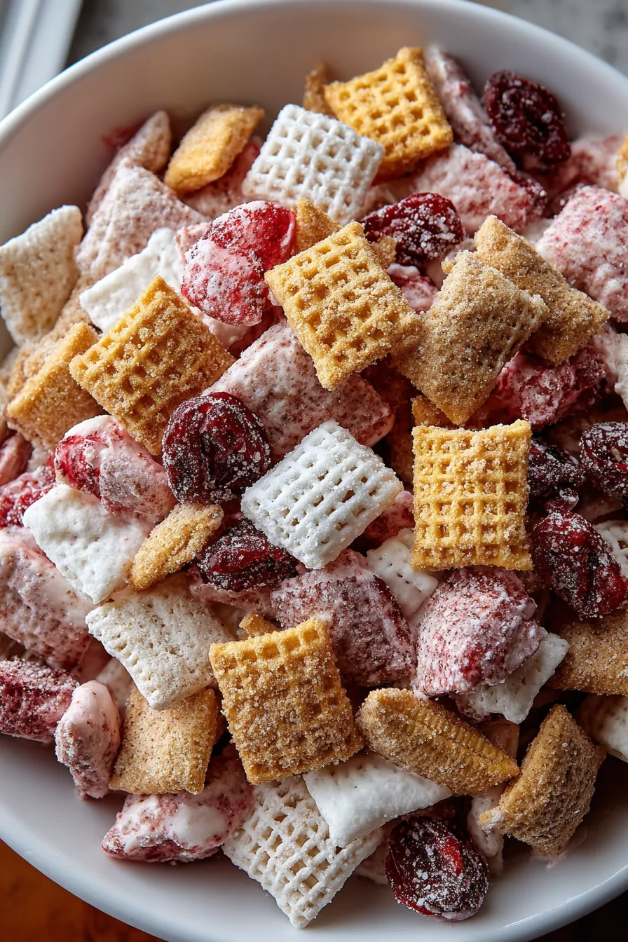 Cherry Cheesecake Puppy Chow – OatsRecipes