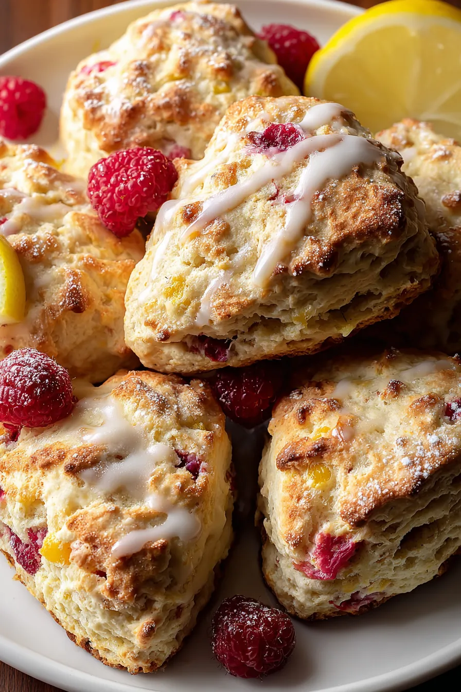 Flaky Lemon Raspberry Scones – OatsRecipes